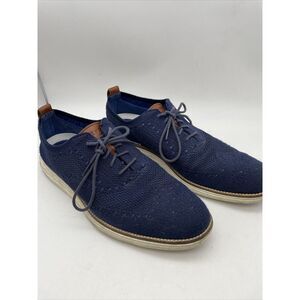Cole Haan Mens Sz 11 Original‎ Grand Stitchlite Wingtip C27960 Shoes Blue Oxford